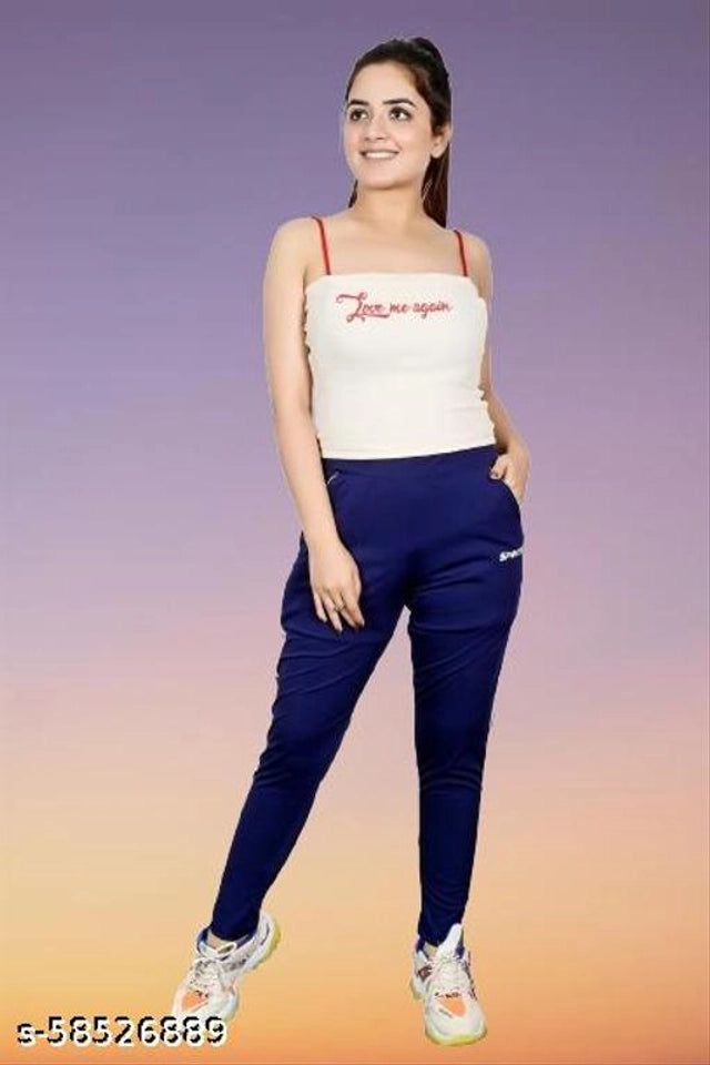 TSS Polyester Trouser for Women (Blue, 28)